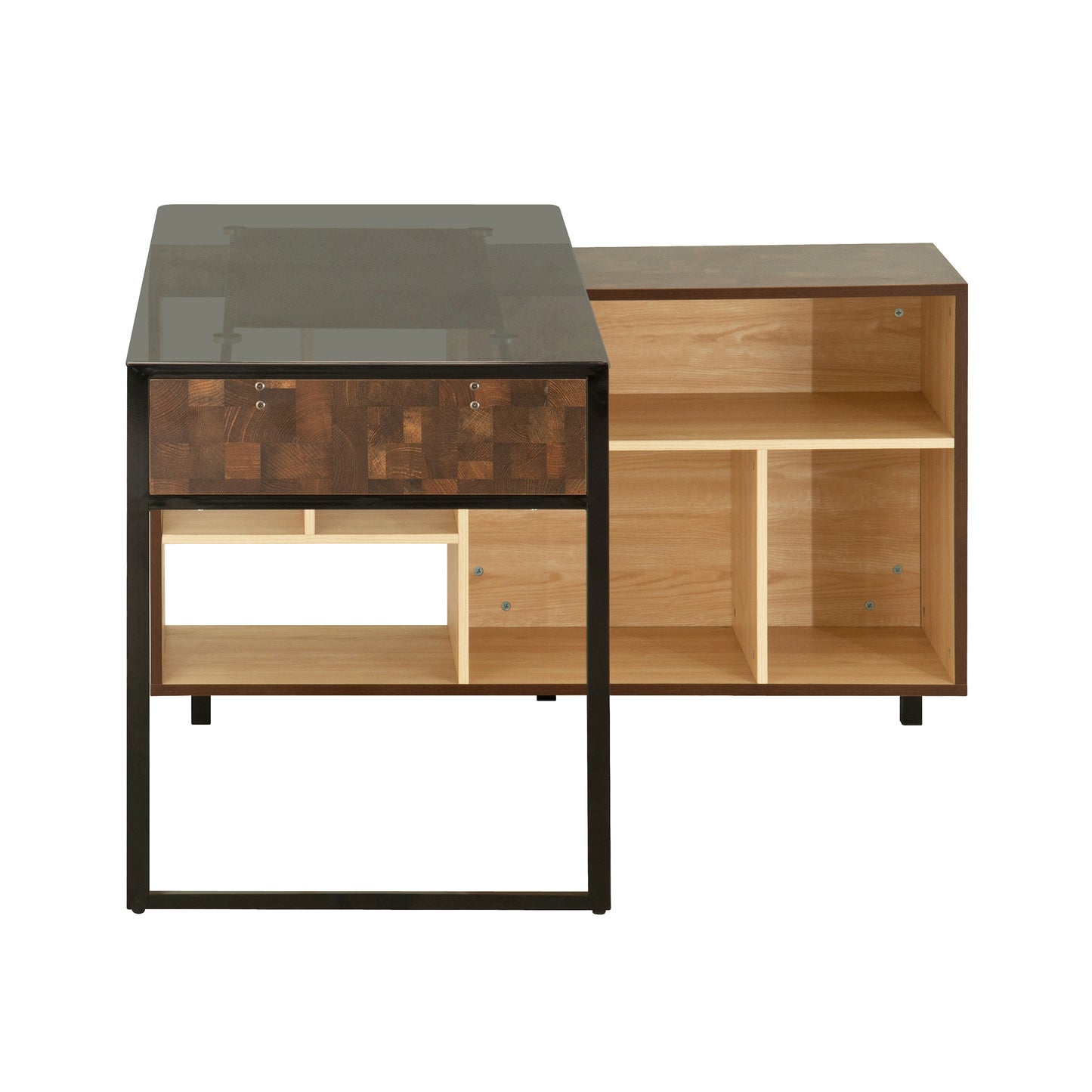 L-Shape Corner Desk, Oak