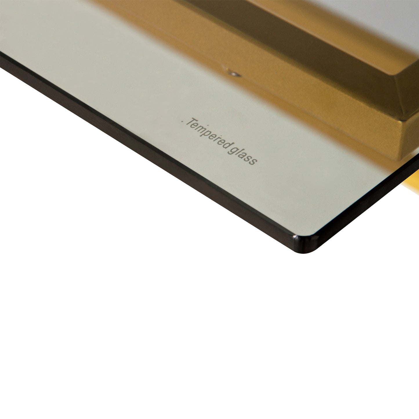 Home Office Writing Desk with riser, Gold