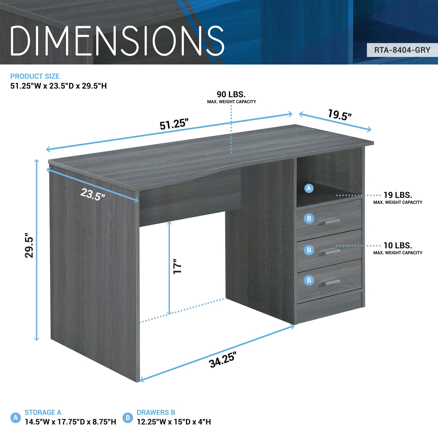 The Classic Gray Desk