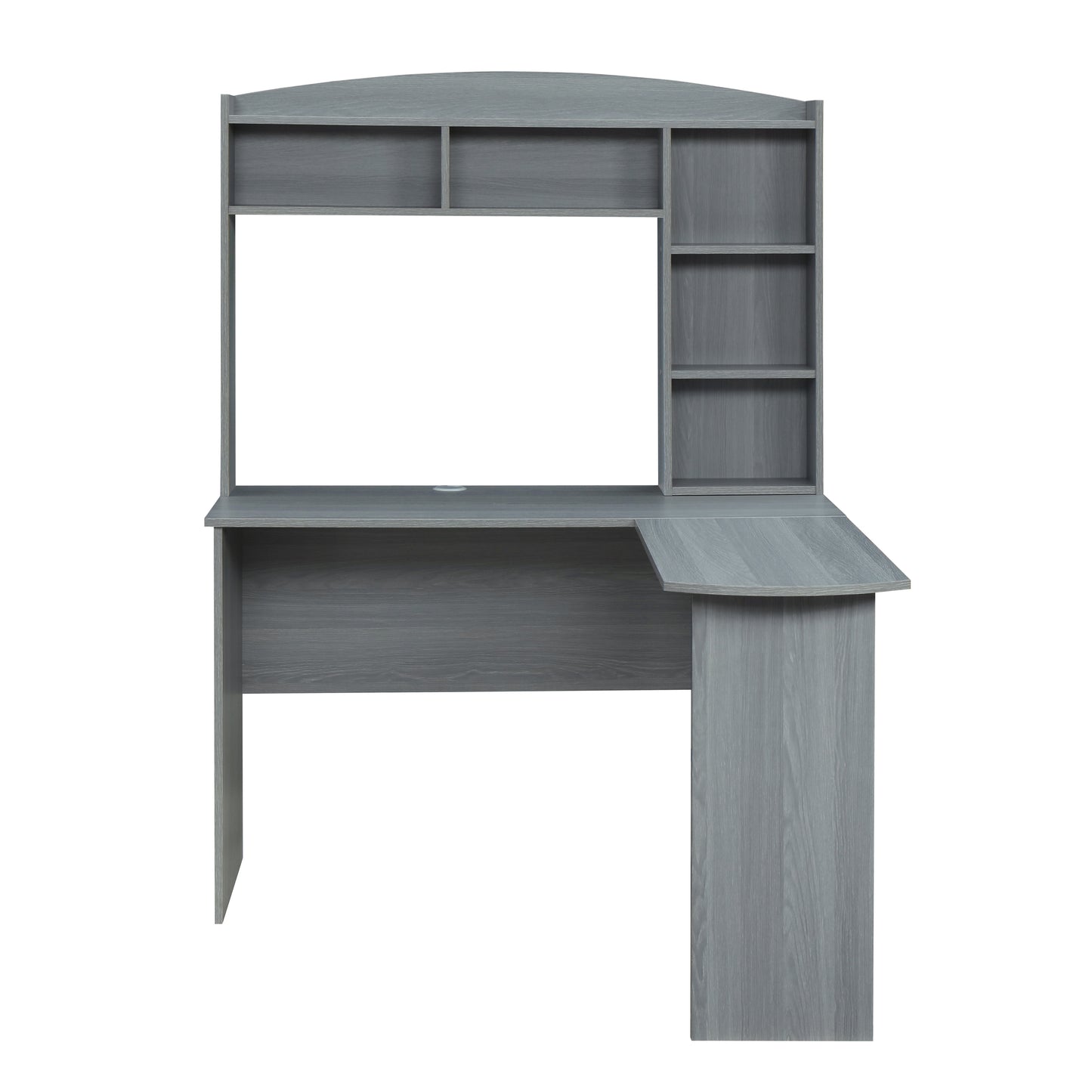 Gray Modern L-Shape Work Desk