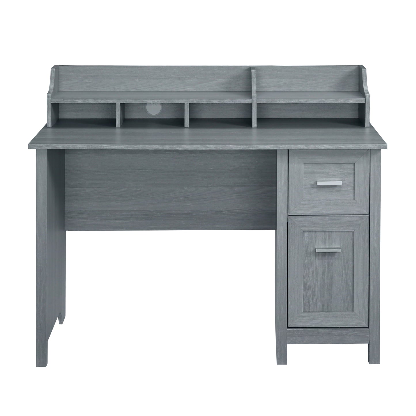 Traditional Gray Office Desk