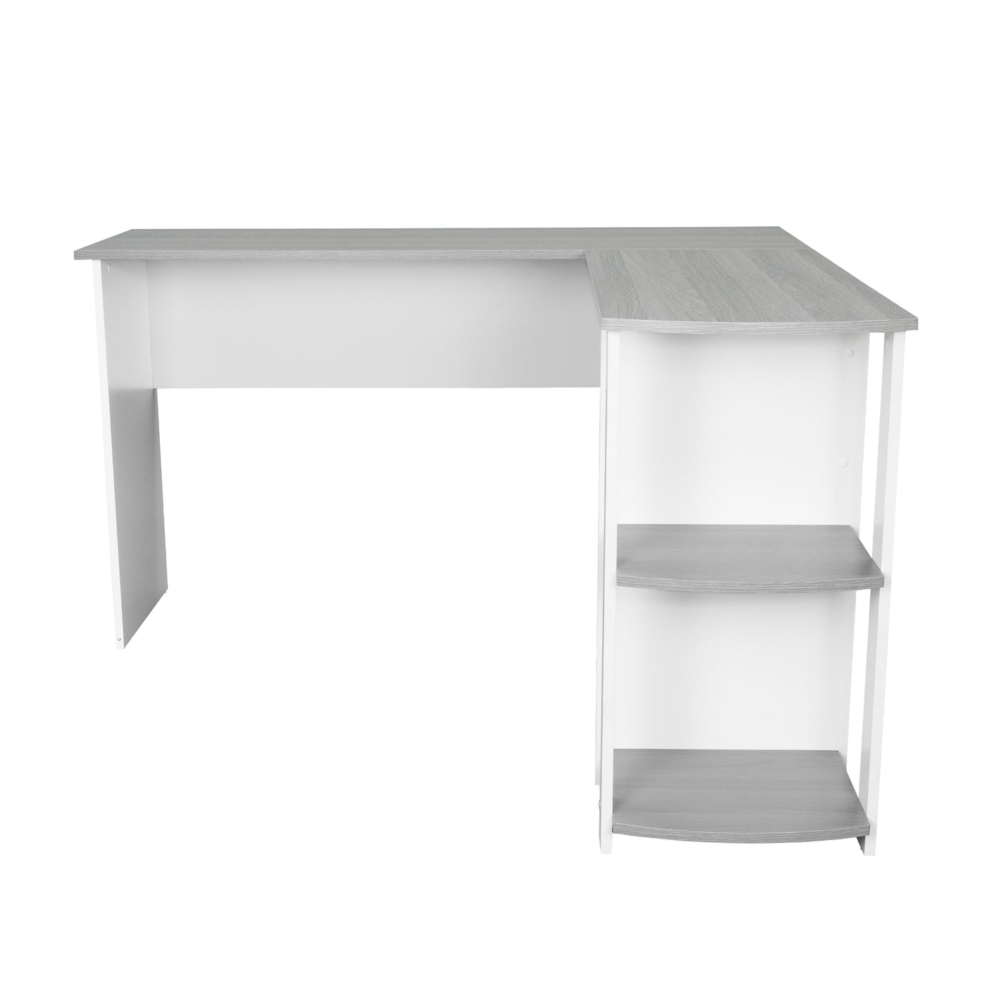 Large Gray and White Workstation
