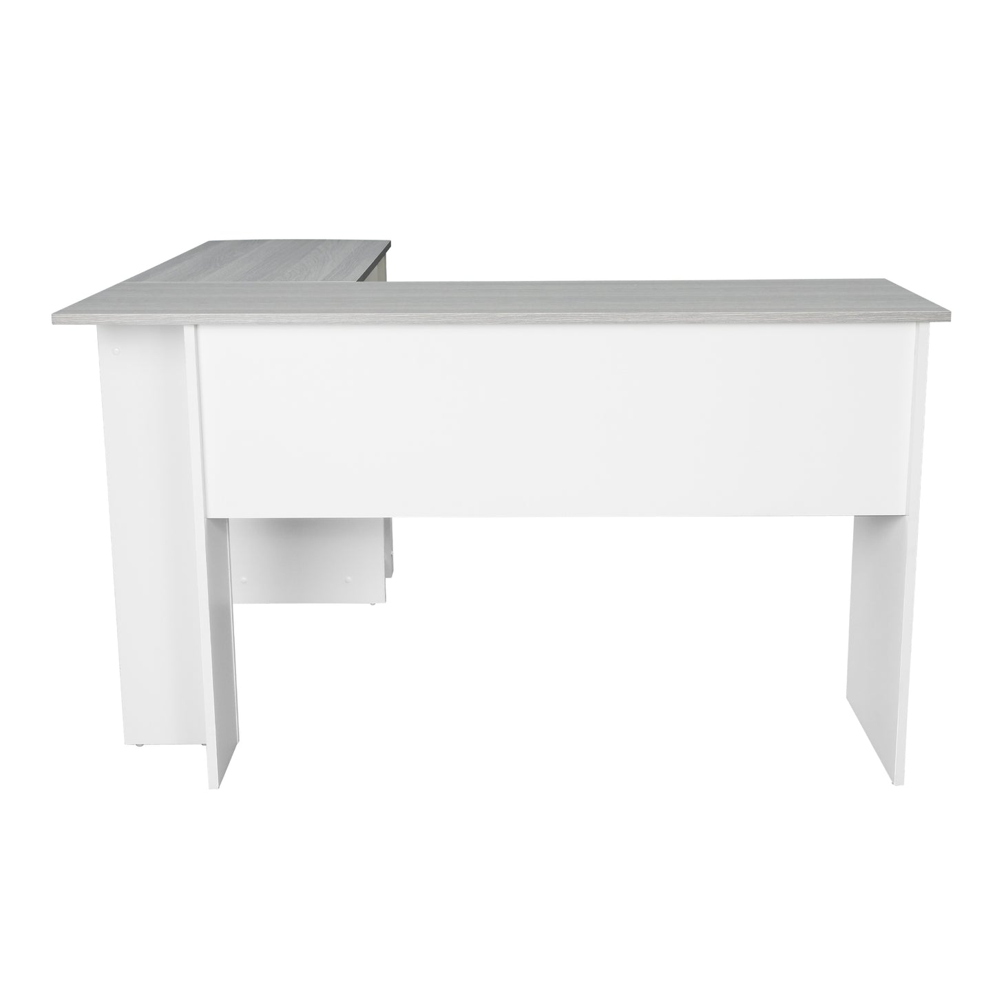 Large Gray and White Workstation