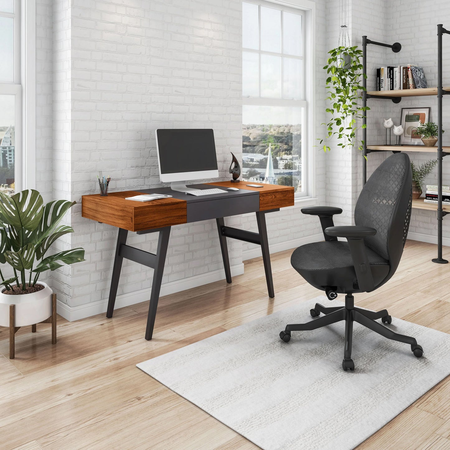 Expandable Modern Writing Desk