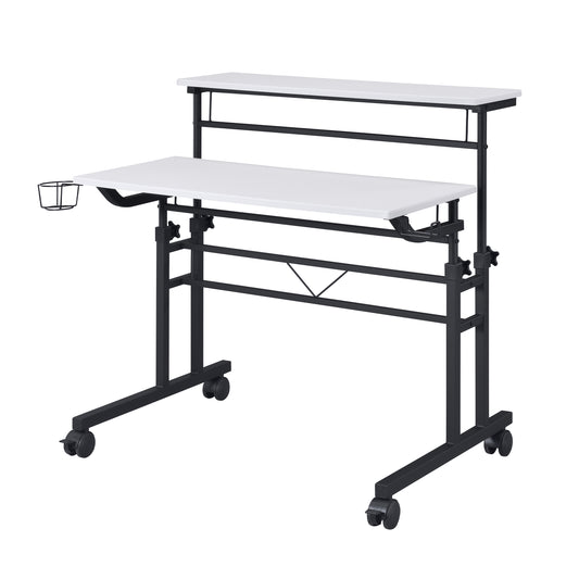 Rolling Writing Desk, White