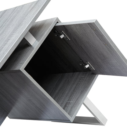 Modern Office Desk, Gray