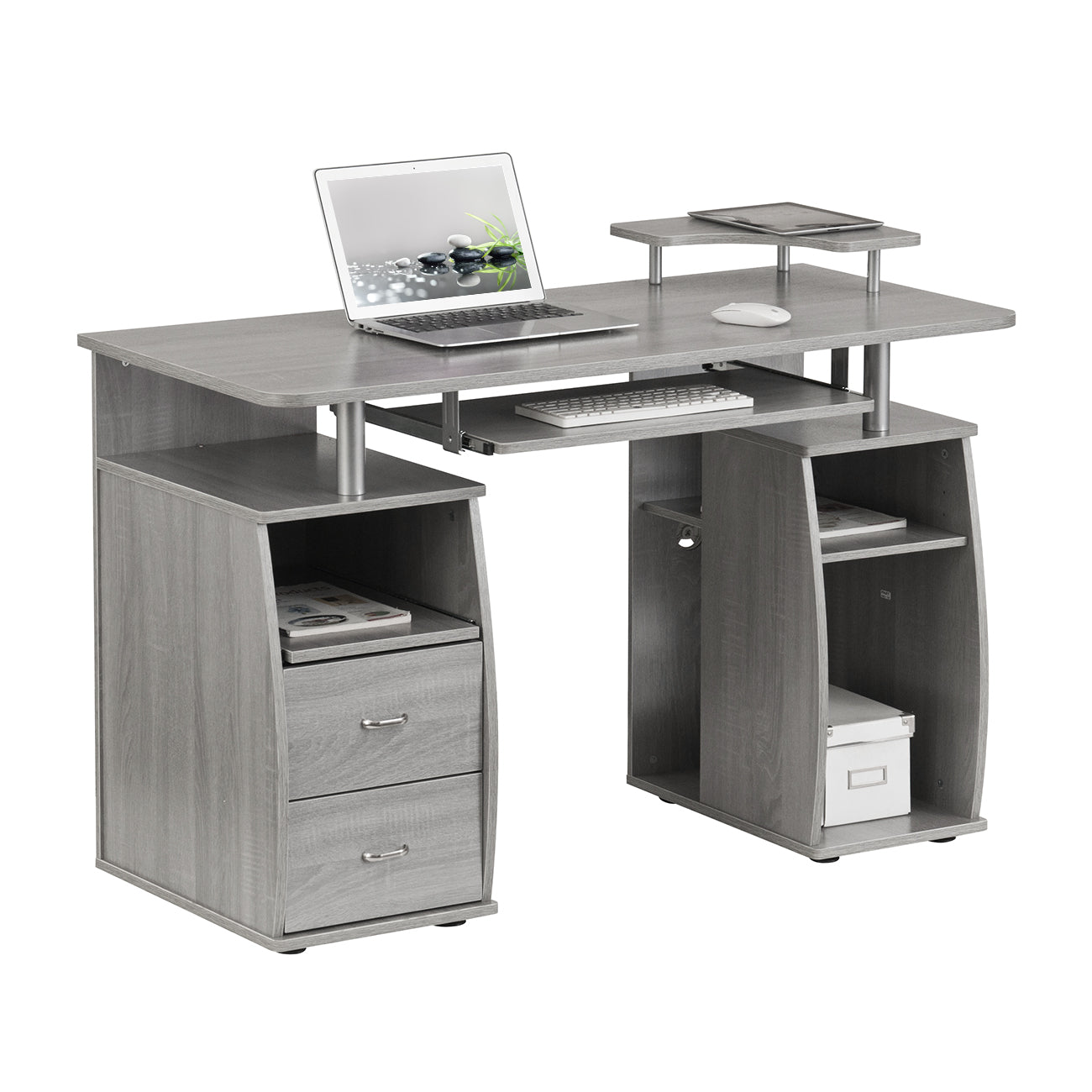 Gray Workstation Desk