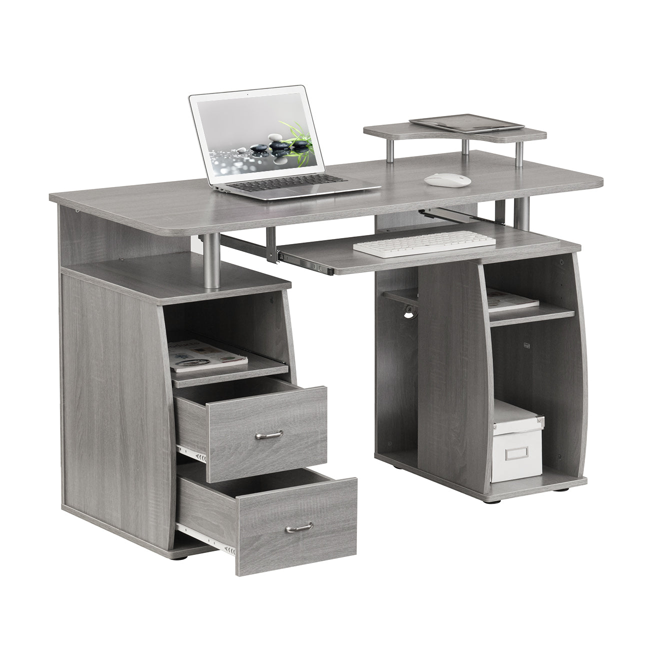 Gray Workstation Desk