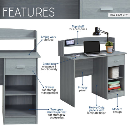 Gray Work Desk