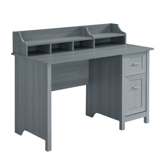 Traditional Gray Office Desk