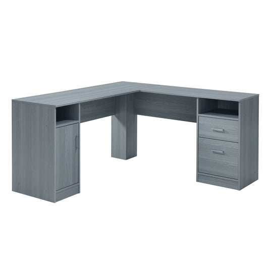 Large Gray Workstation