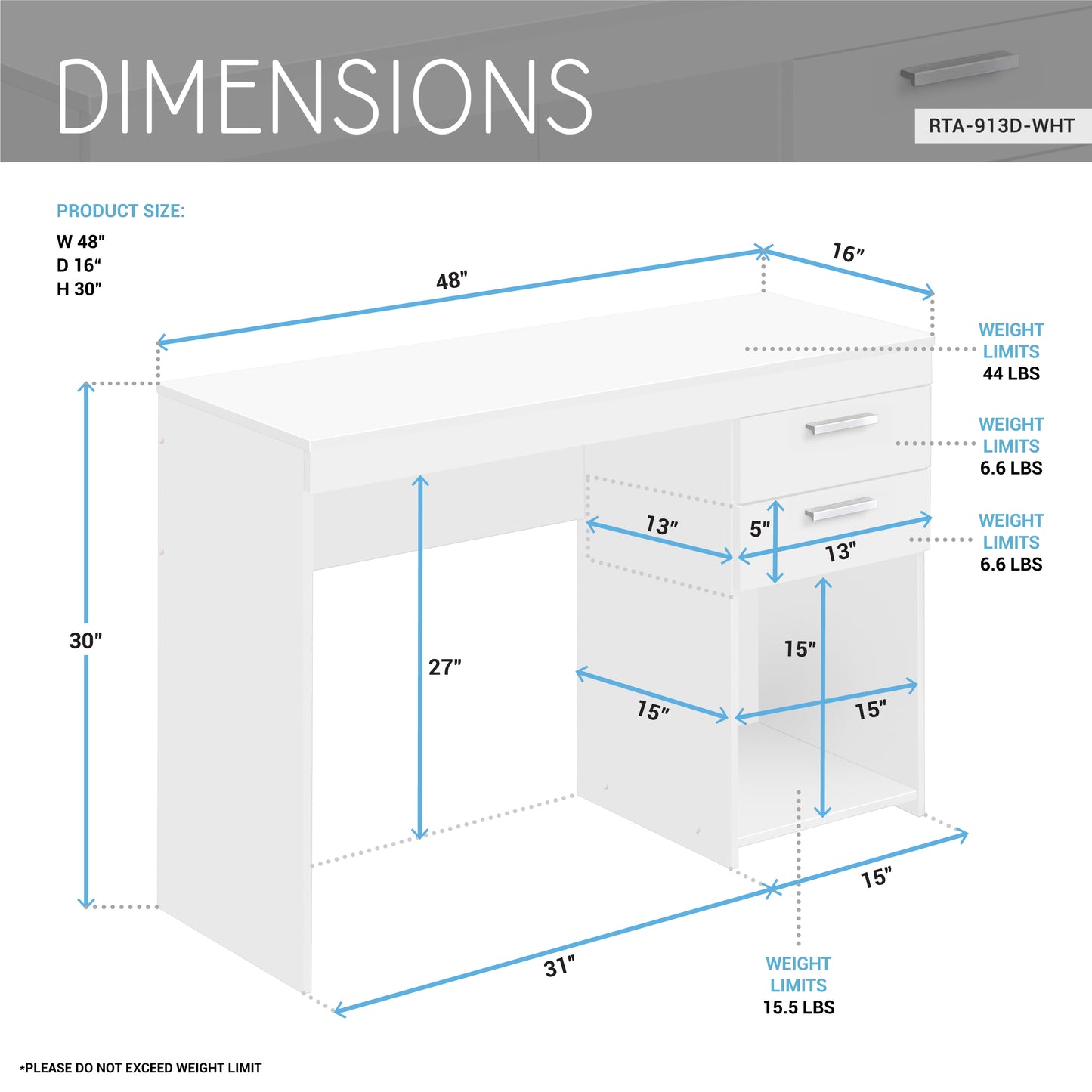 White Office Desk