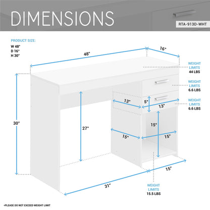 White Office Desk