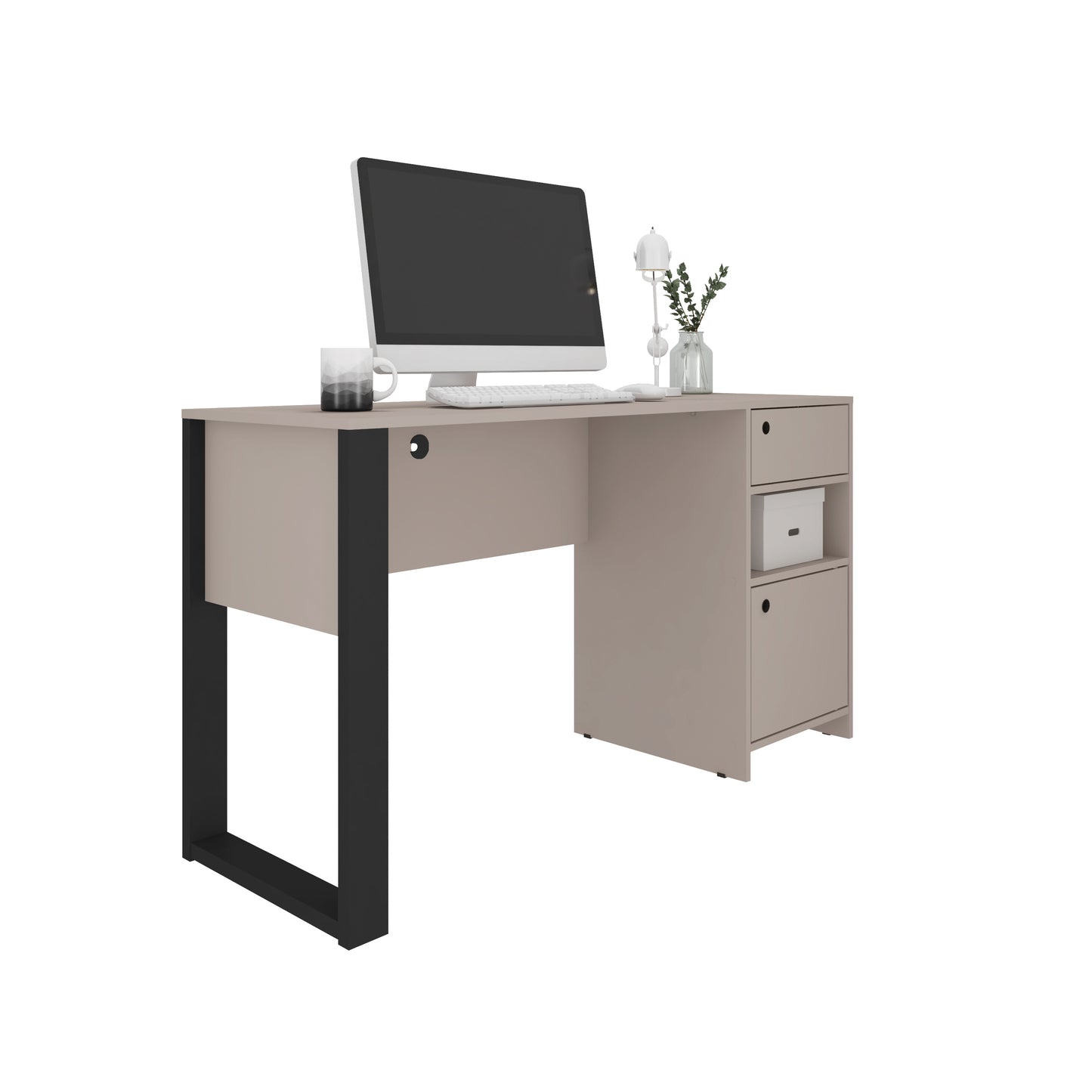 Gray Industrial Writing Desk