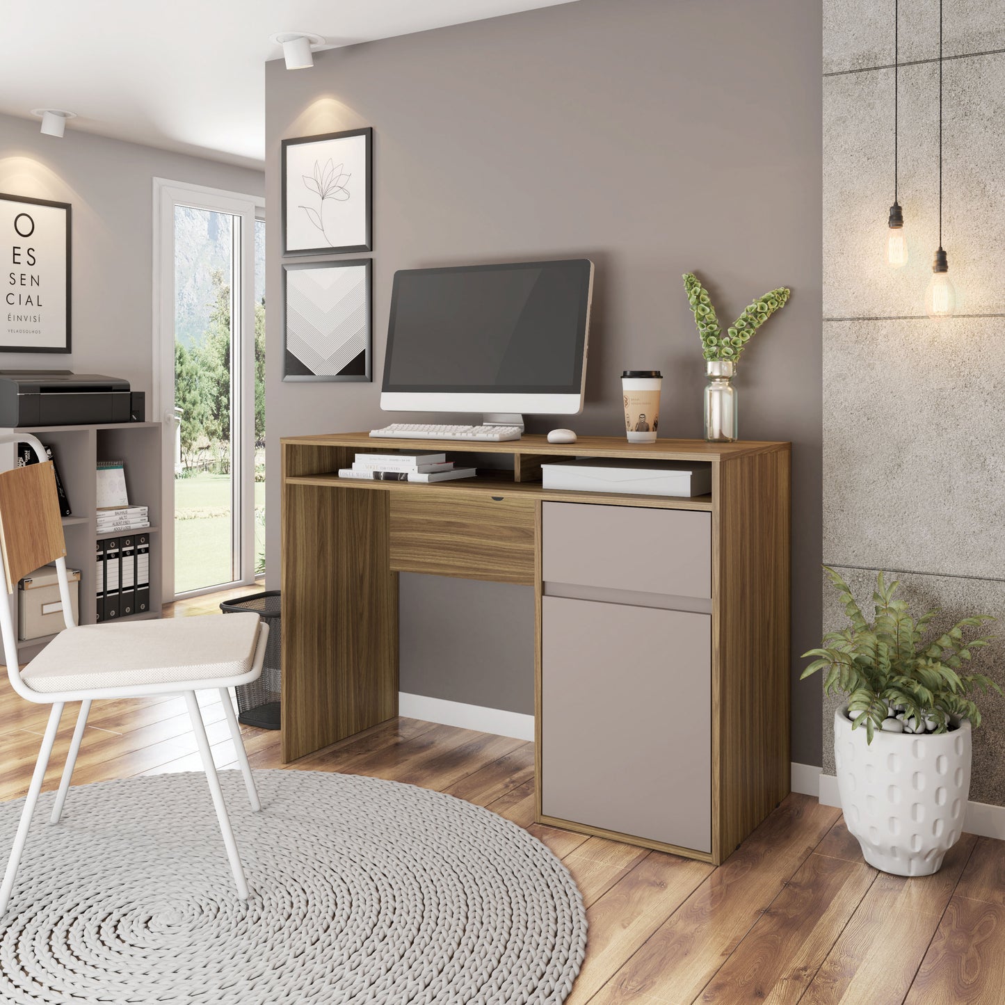 Walnut Workstation Office Edition