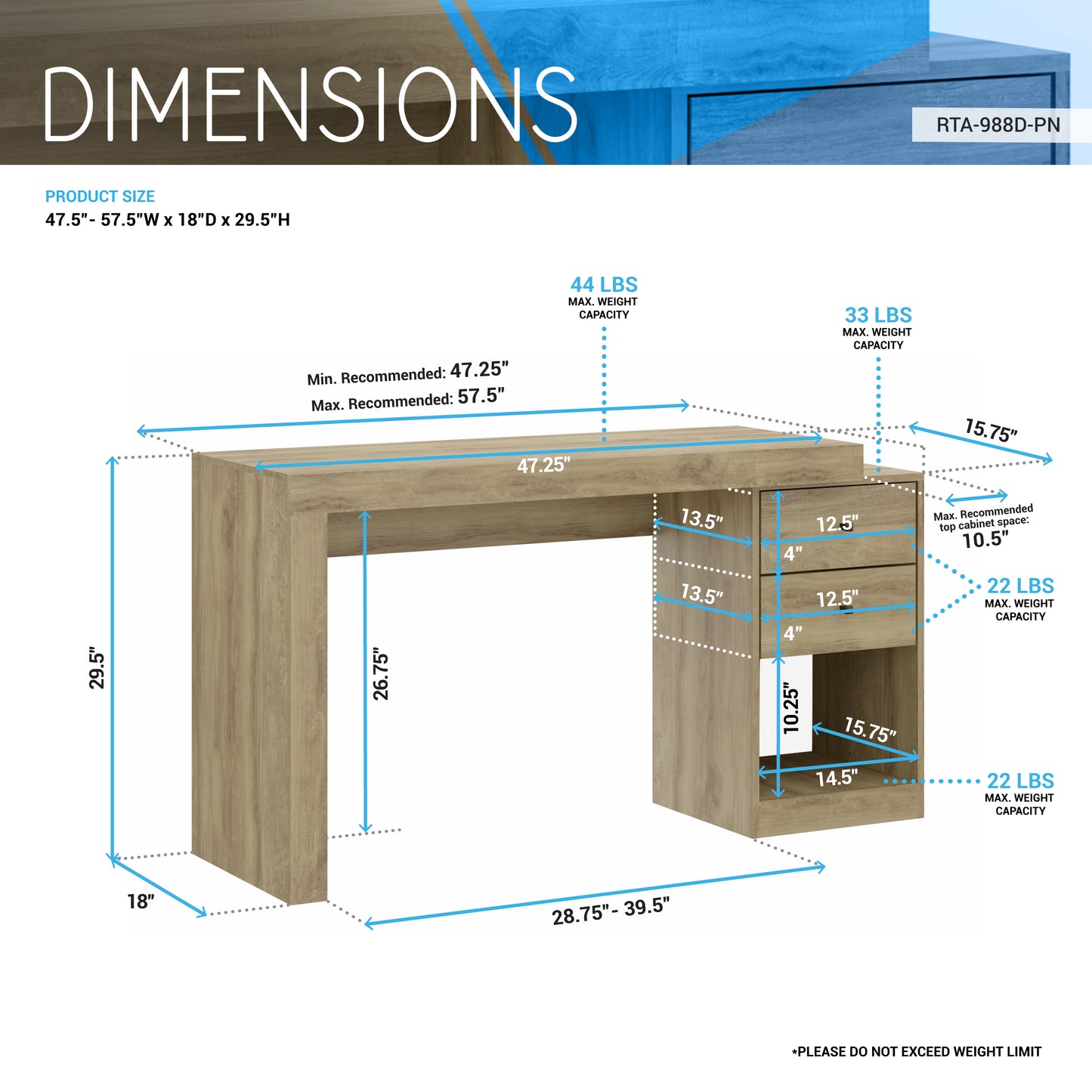Expandable Office Desk
