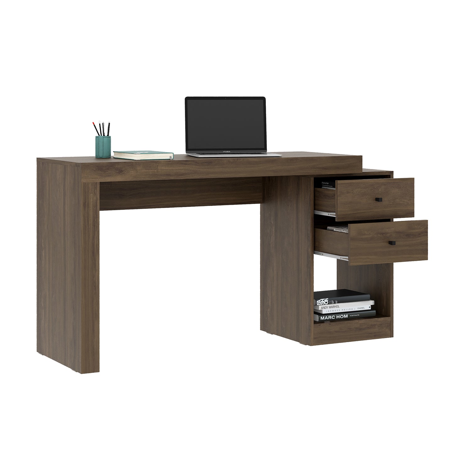 Walnut Expandable Office Desk