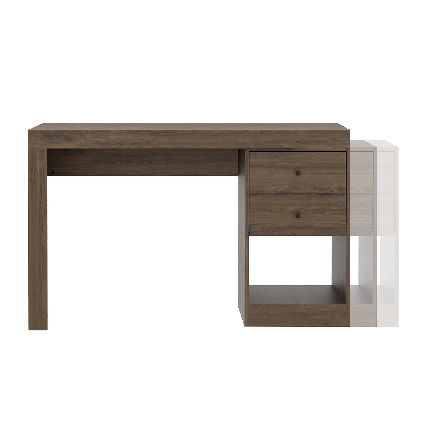 Walnut Expandable Office Desk