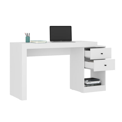 White Expandable Office Desk