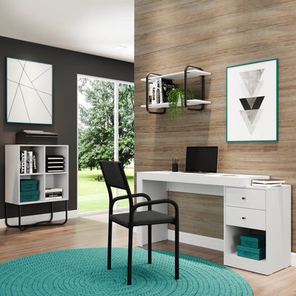 White Expandable Office Desk
